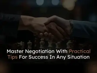 Handshake over chessboard symbolizing negotiation success
