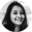 Smiling woman with long hair
