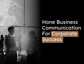 Business professionals communicating for success