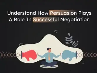 Person balancing persuasion in negotiation