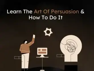 Person learning persuasion techniques