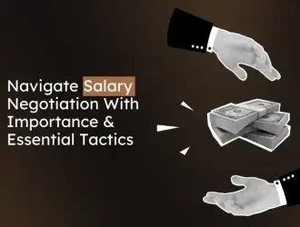 Hands exchanging money for salary negotiation