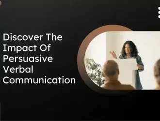 Speaker presenting on verbal communication skills