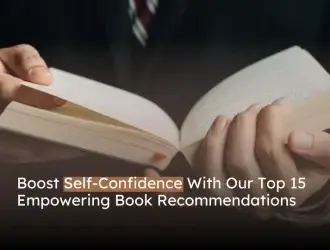 Person reading a self-help book