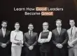Business leaders showcasing teamwork and success