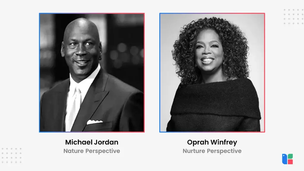 Icons of Influence Michael Jordan and Oprah Winfrey portraits