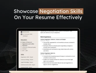 How To Write Negotiation Skills In A Resume 2