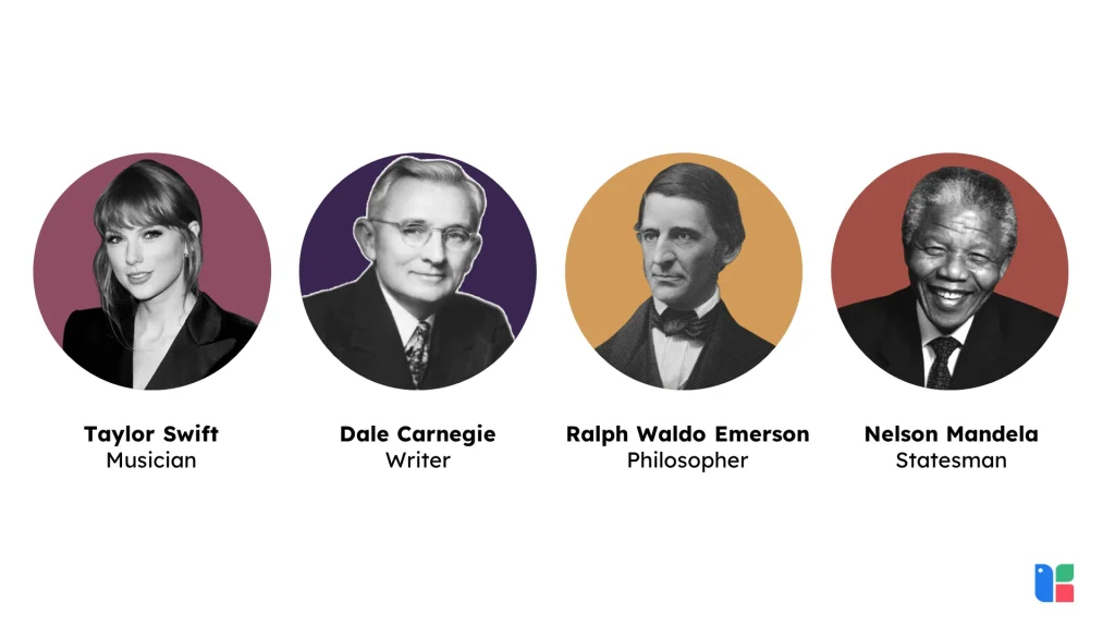 Iconic Influencers Famous figures: musician, writer, philosopher, statesman