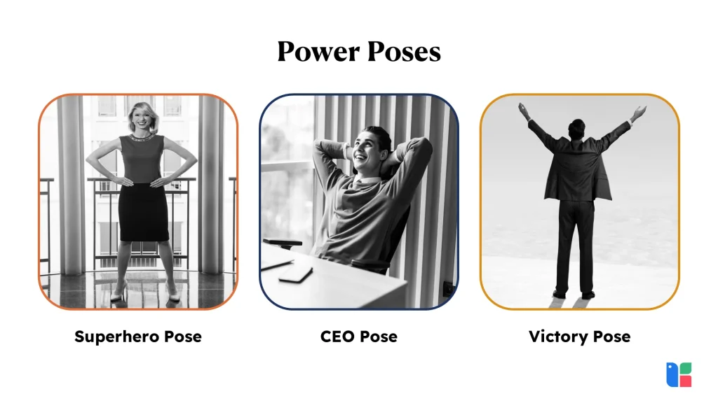 Three power poses for confidence and success