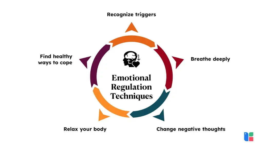 Master Your Emotions Emotional regulation techniques infographic
