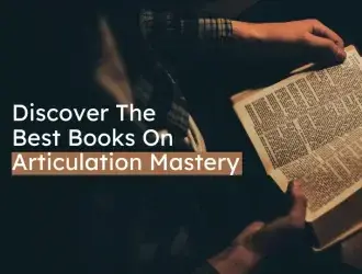 Person reading a book about articulation mastery
