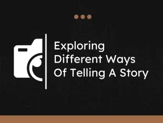 Camera icon with storytelling text