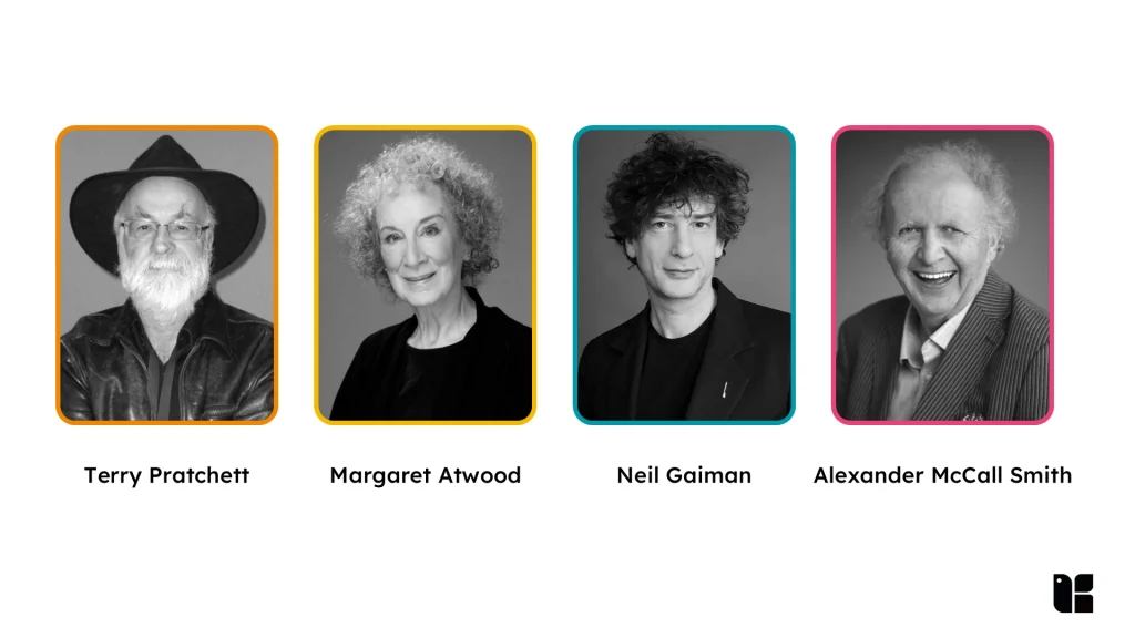 Famous authors featured in Kapable's campaign