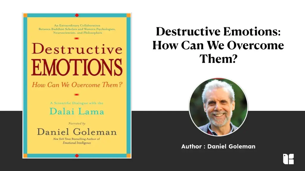 Overcome Destructive Emotions Cover of Destructive Emotions book