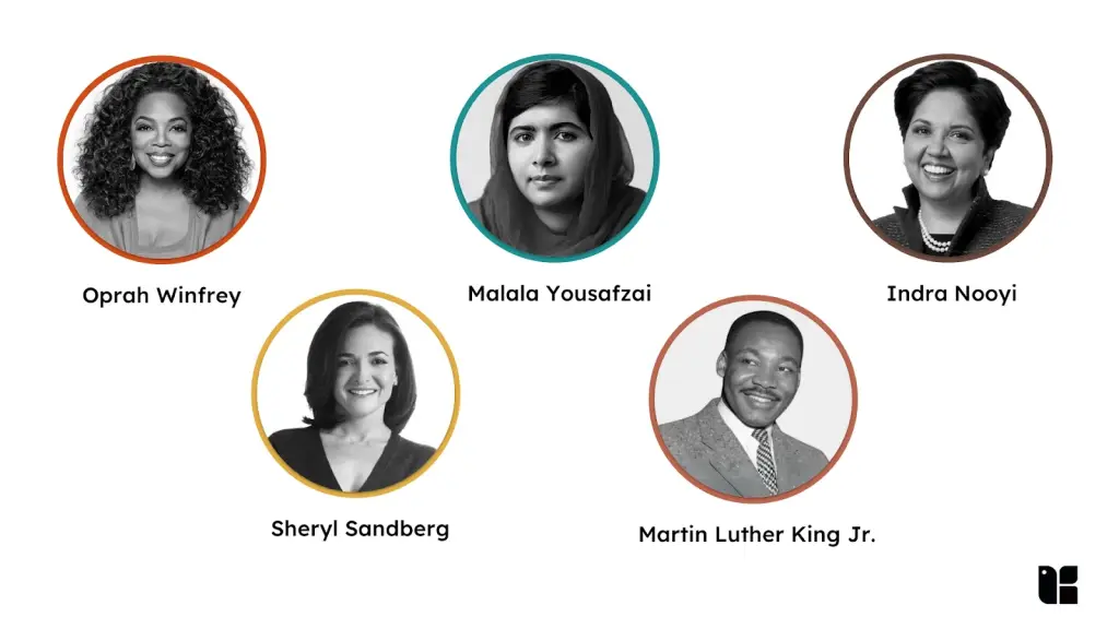 Icons of inspiring leaders and change-makers