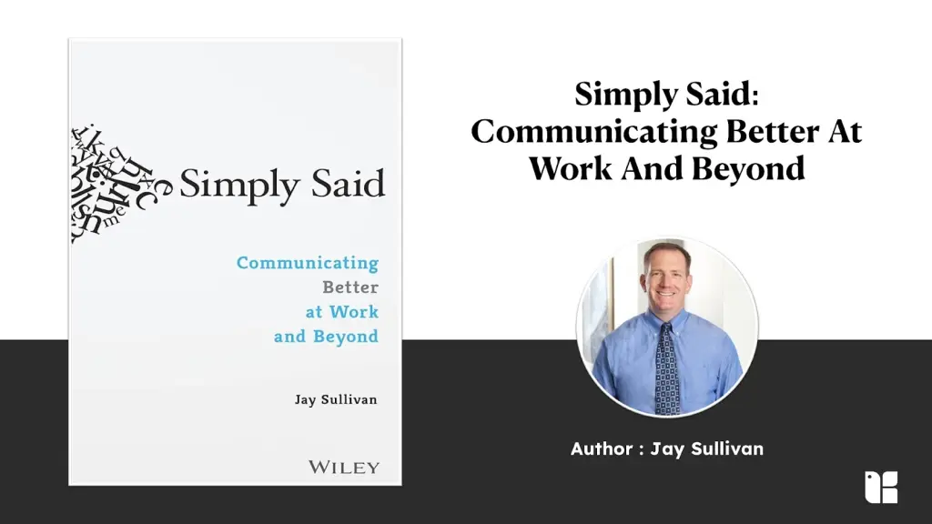 Book cover for Simply Said by Jay Sullivan