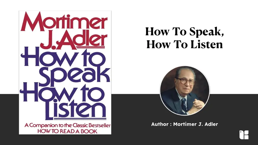 Book cover of How To Speak, How To Listen