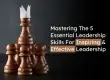 Chess pieces symbolizing leadership skills