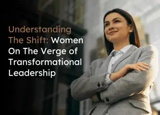 Confident woman in business attire