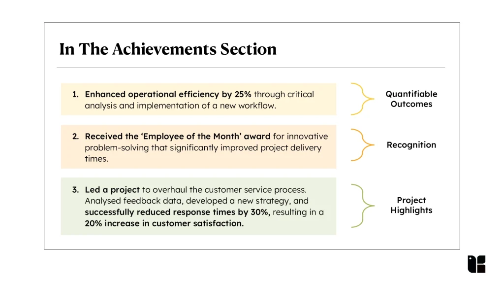 Company Achievements Summary of company achievements and outcomes