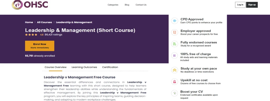 Top 10 Best Leadership Courses Online Free [2026]