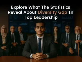 Diversity gap in leadership statistics