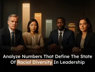 Diverse leaders discussing racial diversity in leadership