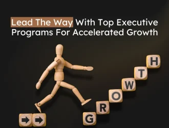 Wooden figure climbing steps labeled growth