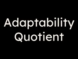 Text on adaptability quotient for leaders