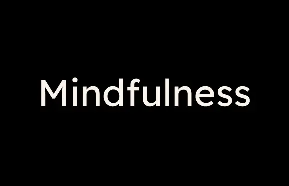 Mindfulness concept for leadership growth