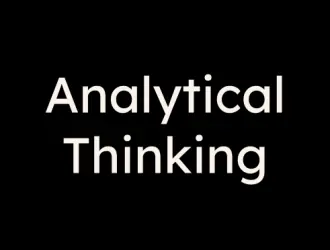 Text showcasing analytical thinking skills