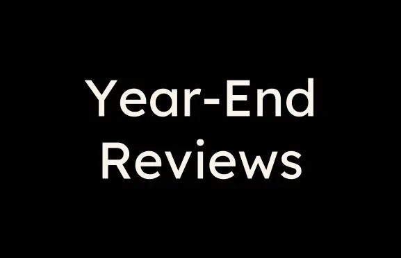Text graphic for year-end reviews