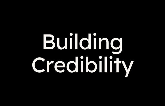 Text on building credibility
