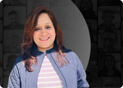Smiling professional woman in leadership training