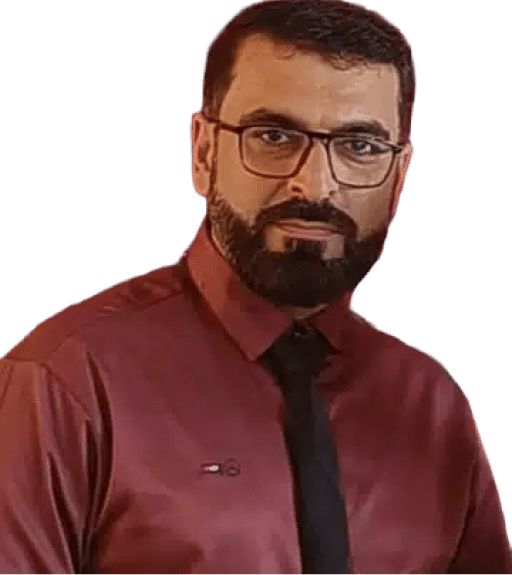 Professional leader in a red shirt