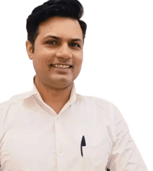 Smiling professional in a white shirt