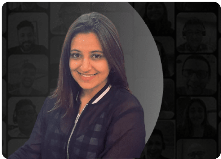 Smiling professional in leadership training