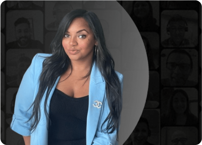 Professional woman in a blue blazer