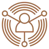 Leadership training program network illustration